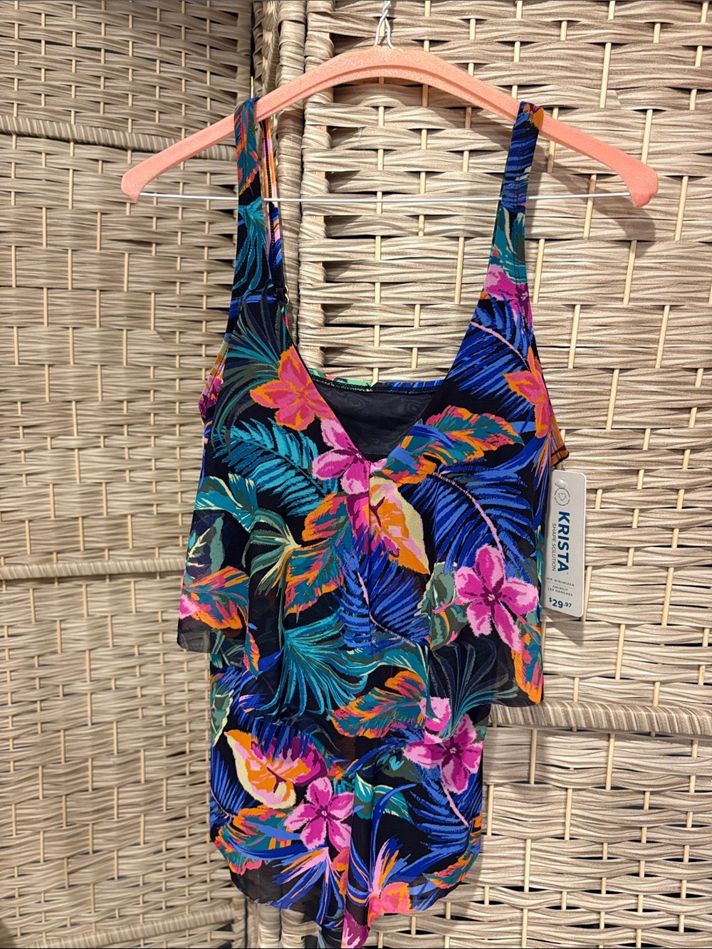 Krista V neck Swim Top